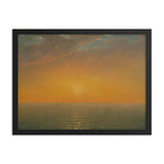 Sunset on the Sea Painting - Framed Art Print