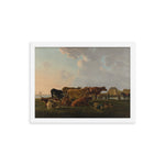 Landscape with Cattle - Framed Print