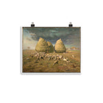 Haystacks: Autumn Poster Print - Jean-François Millet