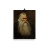 Study Head of an Old Man with a White Beard Art Print - Anthony van Dyck