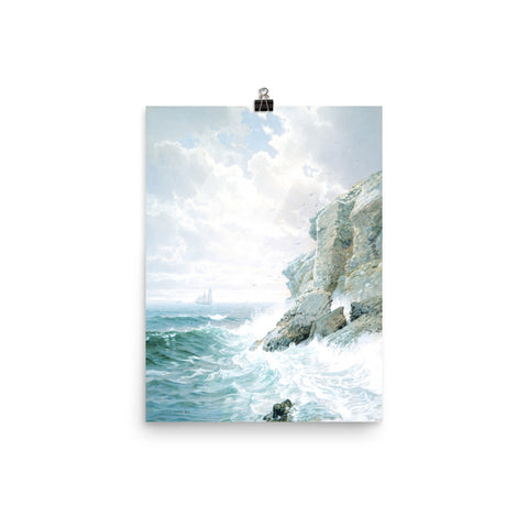 Purgatory Cliff Art Print - William Trost Richards