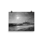 Ship by Moonlight Art Print - Ivan Konstantinovich Aivazovsky