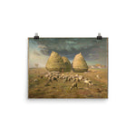 Haystacks: Autumn Poster Print - Jean-François Millet