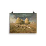 Haystacks: Autumn Poster Print - Jean-François Millet