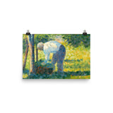 The Gardener Art Print - Georges Seurat