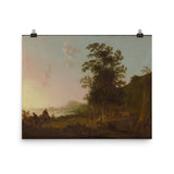 Landscape with the Flight into Egypt - Enhanced Art Print Matte