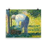 The Gardener Art Print - Georges Seurat