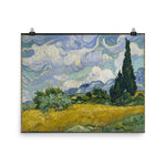 Wheat Field with Cypresses Art Print - Vincent van Gogh