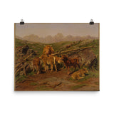 Weaning the Calves Art Print - Rosa Bonheur