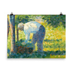 The Gardener Art Print - Georges Seurat