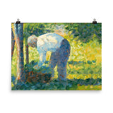 The Gardener Art Print - Georges Seurat