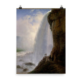 Underneath Niagara Falls Art Print - Ferdinand Richardt