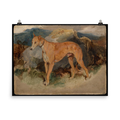 A Deerhound Art Print - Sir Edwin Henry Landseer