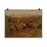 Weaning the Calves Art Print - Rosa Bonheur