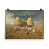 Haystacks: Autumn Poster Print - Jean-François Millet