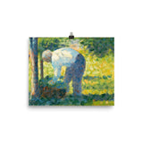 The Gardener Art Print - Georges Seurat