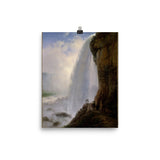 Underneath Niagara Falls Art Print - Ferdinand Richardt