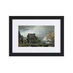 A Rocky Coast Painting - Matte Framed Art Print