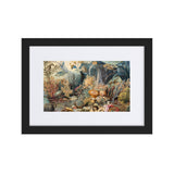 Ocean Life Painting - Framed Art Print