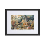 Ocean Life Painting - Framed Art Print