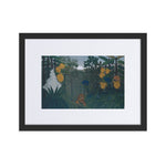 THE REPAST OF THE LION PAINTING - FRAMED ART PRINT