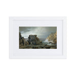 A Rocky Coast Painting - Matte Framed Art Print